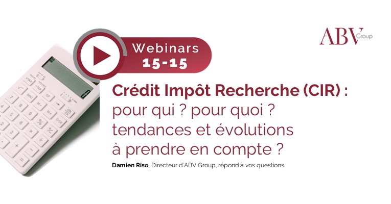 Webinar Crédit d'impôts recherche